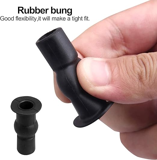 Hydraulic Soft Closing Toilet Seat Cover Fixing Screws | Universal Top Mount Hinges Screws & Blind Hole Nuts | SS 304 Anti-Rust Fittings – Make in India (A. EPDM Rubber Fitting, 1 Pair)