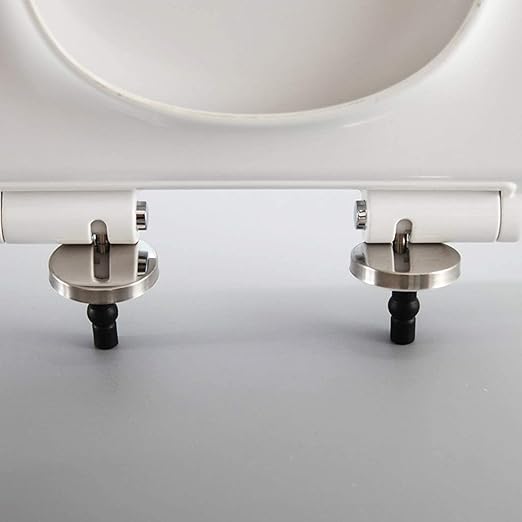 Hydraulic Soft Closing Toilet Seat Cover Fixing Screws | Universal Top Mount Hinges Screws & Blind Hole Nuts | SS 304 Anti-Rust Fittings – Make in India (A. EPDM Rubber Fitting, 1 Pair)