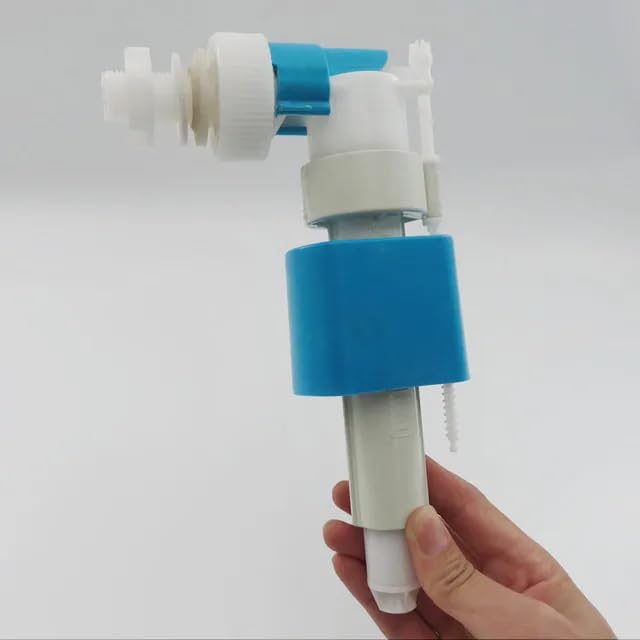 Plastic Painted Concealed Tank 1/2 inch Inlet Valve/Ball Cock - Toilet Valve - Blue