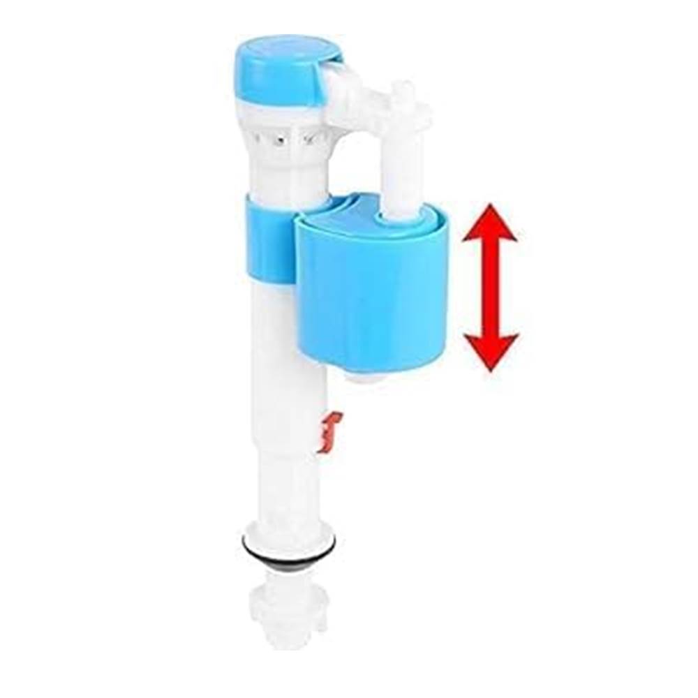 Adjustable Ball Cock | Plastic Anti-Siphon Toilet Flush Tank Fill Valve Adjustable Flush Tank Ball Cock Repair Kit Suitable for One and Two Piece Toilets Commodes (Set of 1)