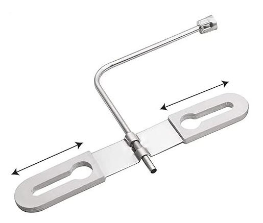 Toilet Seat/Commode Jet Spray (American Type) (1 Meter) Stainless Steel Grade 202 Jet Spray Health Faucet (Built-in Installation Type)