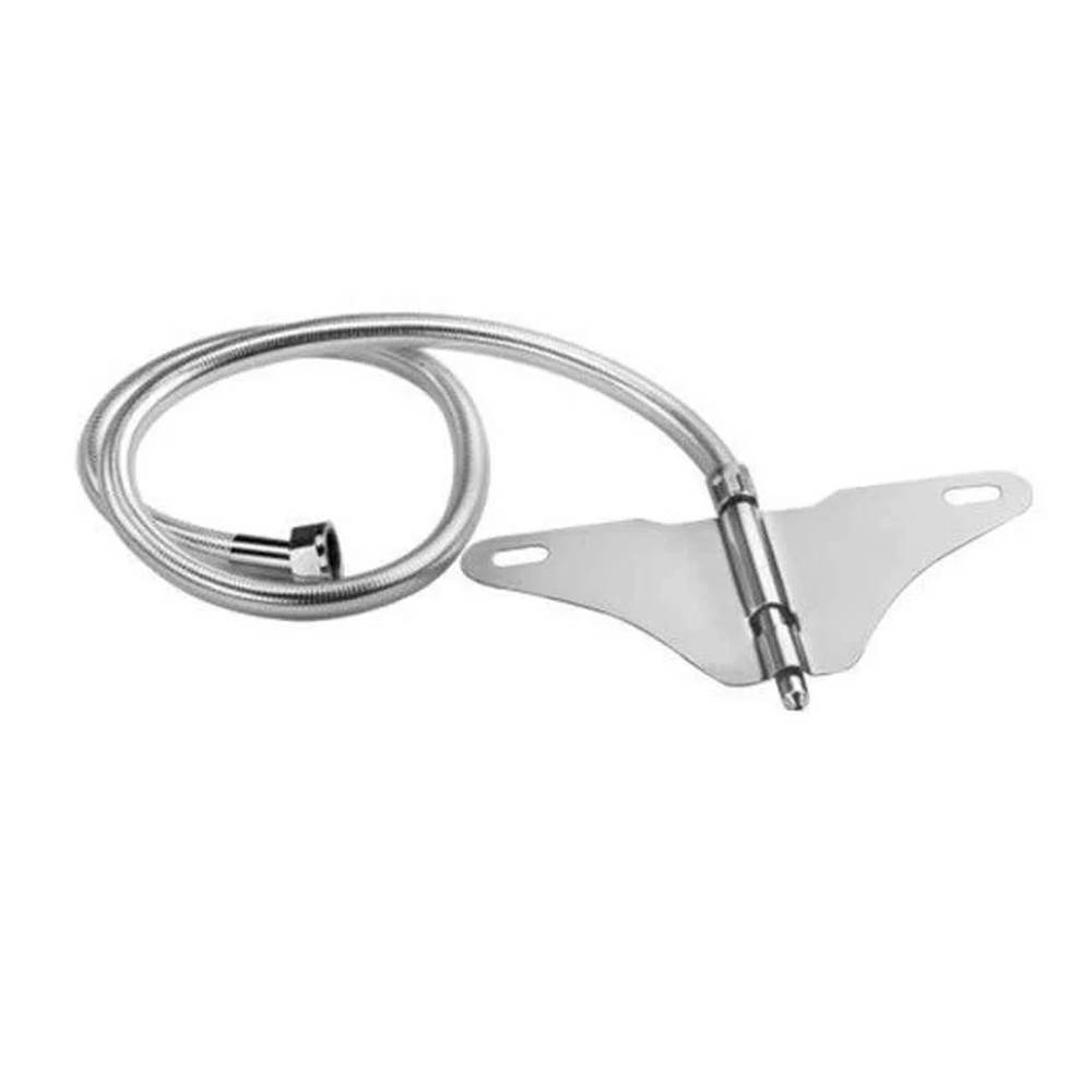 Stainless Steel Butterfly Jet Spray for Toilet/Bidet – 1.5 meter Heavy PVC Hose, Hands-Free Operation With Mounting Bracket Pack Of 1