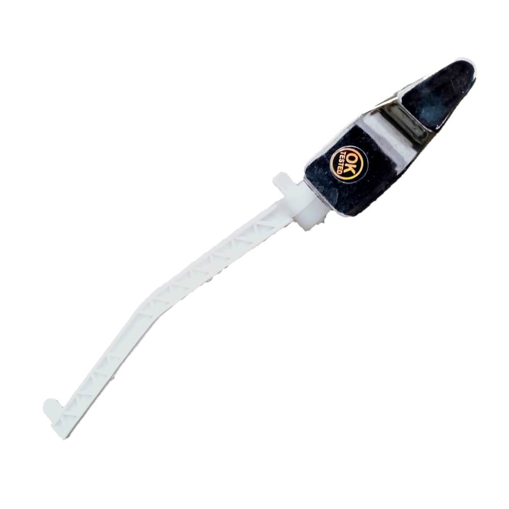PVC Cistern Handle with C.P Knob | Durable Toilet Flush Handle Replacement | Solid Weight Material | Universal Fit for Easy Installation | Reliable Flush Performance for Toilets