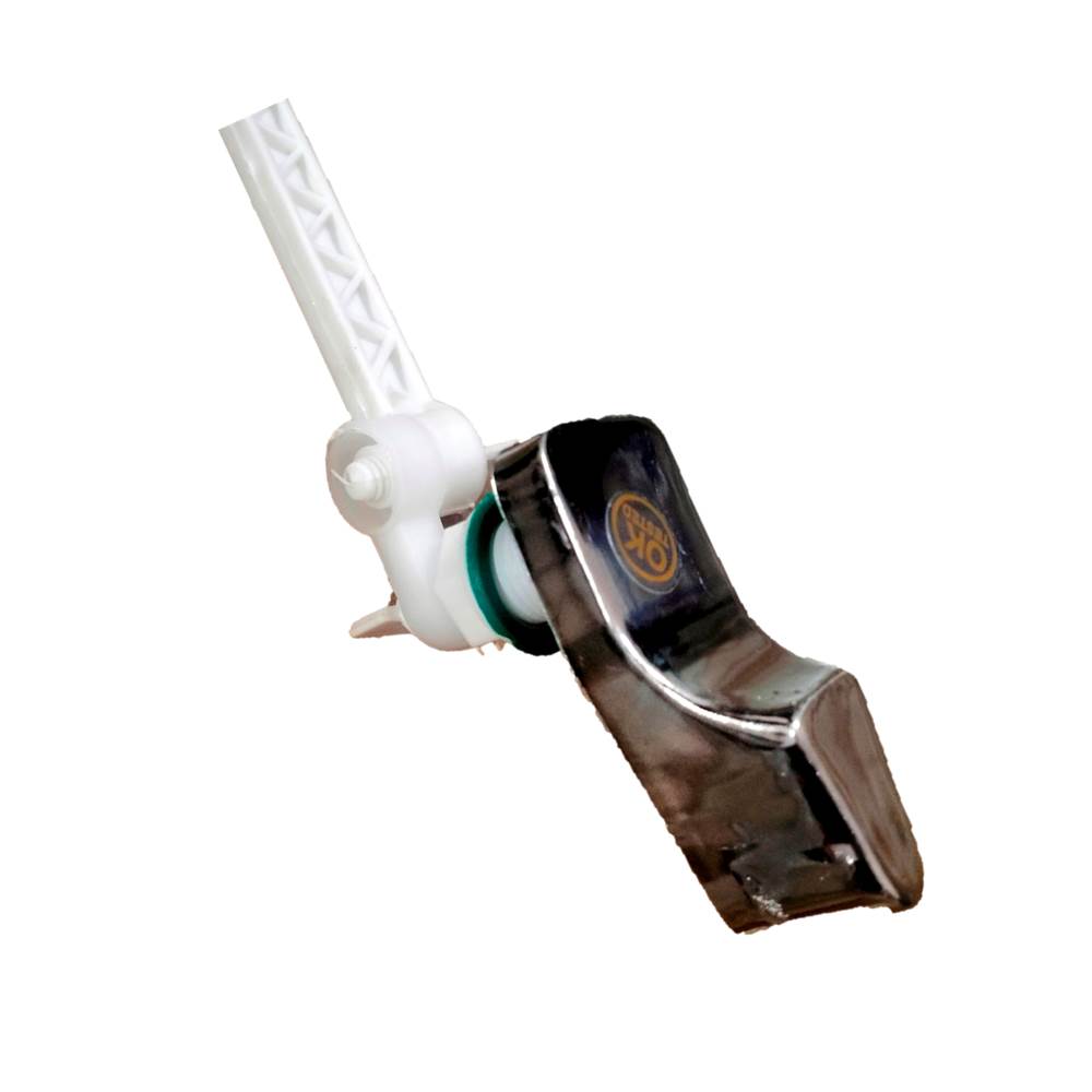 PVC Cistern Handle with C.P Knob | Durable Toilet Flush Handle Replacement | Solid Weight Material | Universal Fit for Easy Installation | Reliable Flush Performance for Toilets