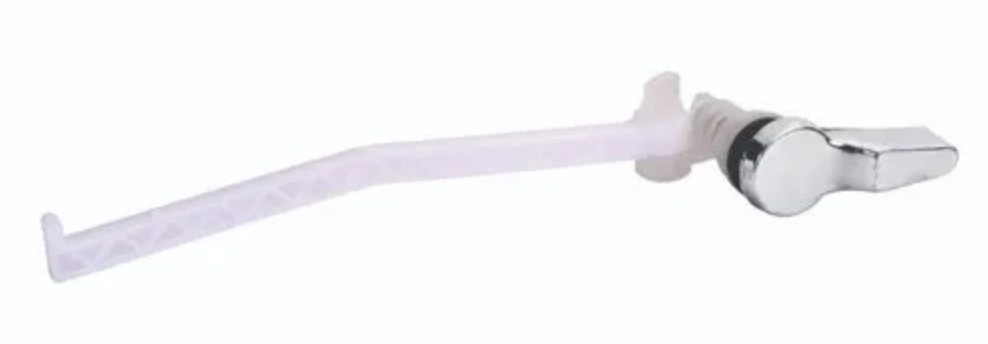 PVC Cistern Handle with C.P Knob | Durable Toilet Flush Handle Replacement | Solid Weight Material | Universal Fit for Easy Installation | Reliable Flush Performance for Toilets