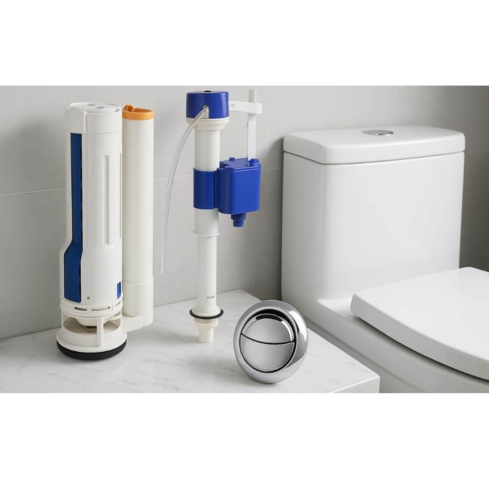 Dual Flush Cistern Fitting Heavy | One Piece Wc Dual Flush Fitting For Flush Tank Lever
