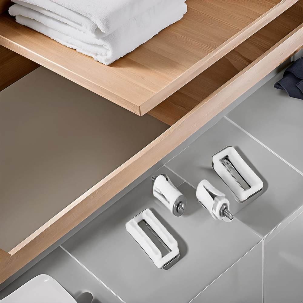 Fastener Hinges | Western Toilet Soft Close Seat Cover Hinges Repairing Kit Spare Part with Screws, Nuts, Washers Fastener Type Clamp Plastic White Color