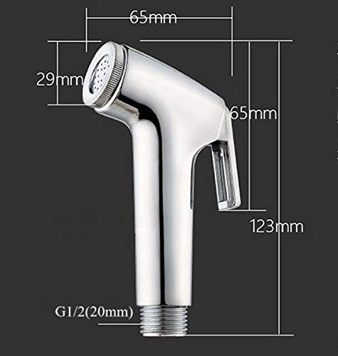 Jet Spray Gun Conti Health Faucet Indian Collection, Silver, Chrome Finish