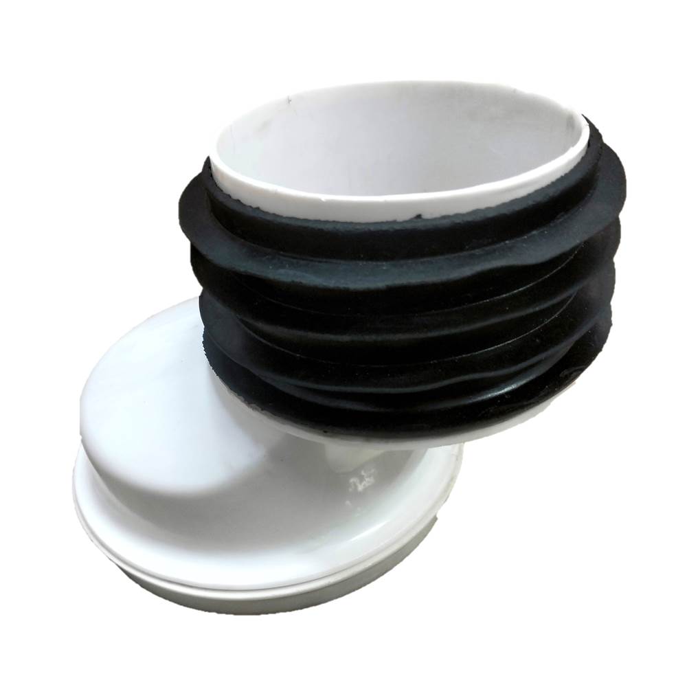 Flexible Offset WC Pan Connector - Commode Pipe Connector for Easy Installation, Durable Toilet Pipe Connector with Rubber Seal, 110 mm / 4 Inch, White - 1 Pcs (OFFSET PAN CONNECTOR)