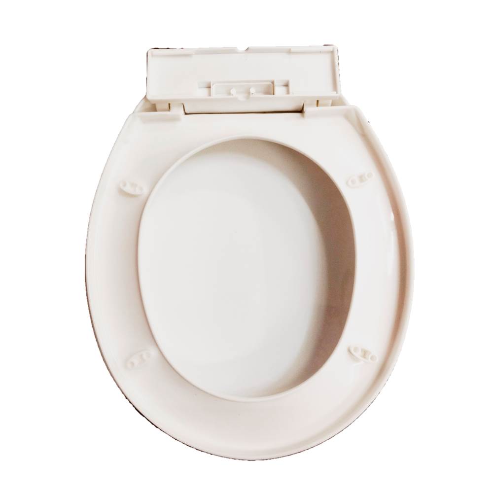toilet lid Hydraulic Oval Shape Toilet Seat Cover Quiet Close Edges European Plastic PP Soft Close Toilet Seat Cover Noise Proof Fits Most brand Standard EWC Commodes (WC Lid, Glossy White) (1Pcs)