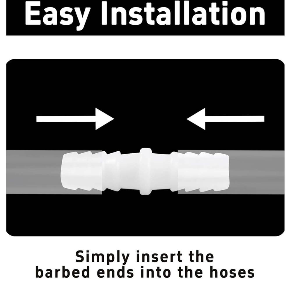 2 Pcs Pack PVC Garden Pipe Hose Connector Set | Versatile Jointer Supporter Connectors for Gardening & Car Wash | Durable, Leak-Proof
