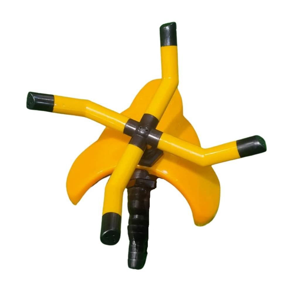 Sprinkler for Garden, 4 arm Sprinkler with 360 Degree Rotation, Dispenses The Water evenly, fits 1/2", 3/4" & 1" inch Pipe, Water Sprinkler