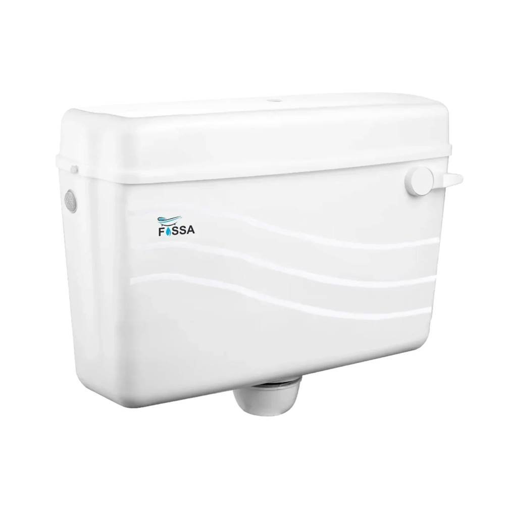 Pearl Side Flush Handle Toilet Cistern, Premium Plastic Water Storage Tank by Sparsh Pearl, Ivory / White
