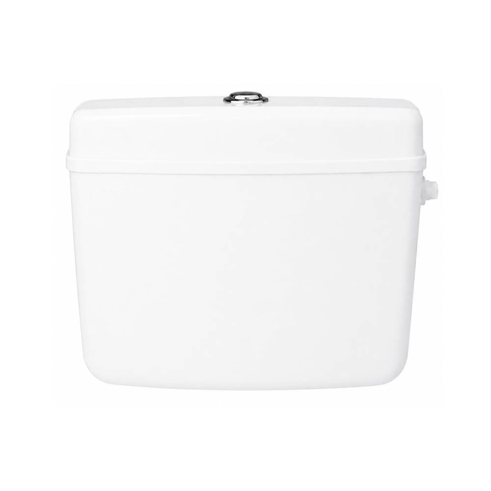 Duo Flush 10 Litre PTMT Toilet Cistern for Indian & Western WC Wall Mounted Flush Tank with Dual Push Button Water Saving Leak Proof Bathroom Flush System with Complete Fittings (White)