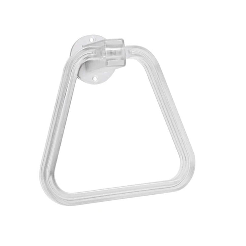 Heavy Duty Transparent Acrylic Wall Shelf | | Unbreakable Bathroom Corner Rack (Towel Ring Holder, Rectangular/Unbreakable)