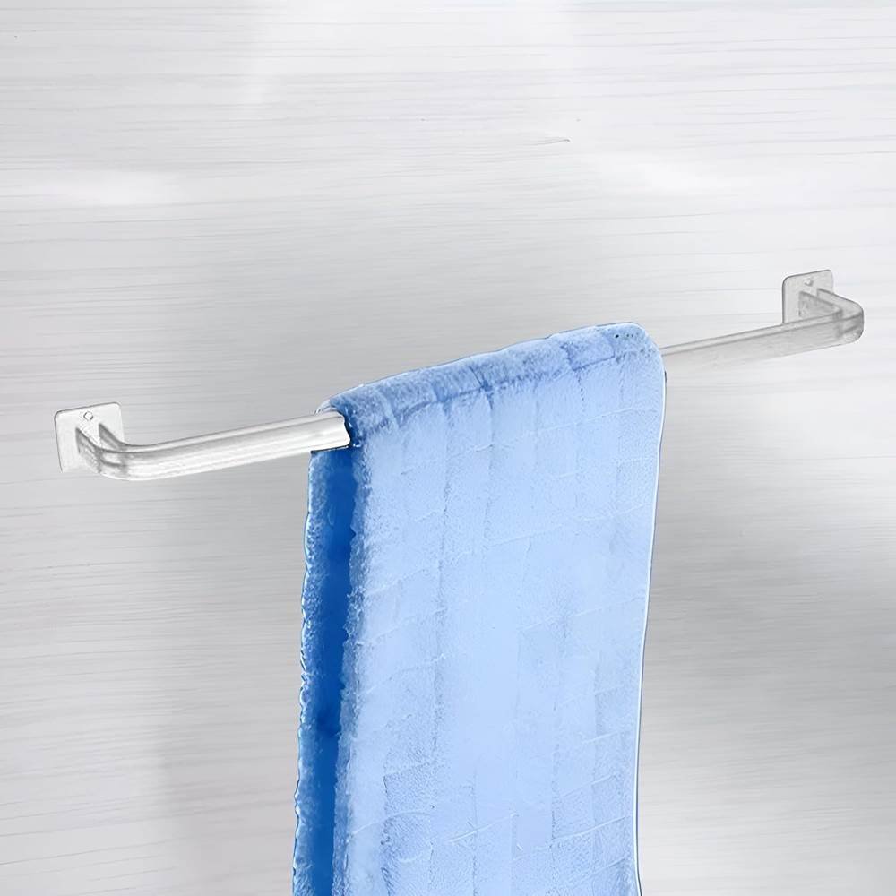 ABS Towel Rod 21 Inch | Unbreakable Plastic Wall Mounted Towel Rail for Bathroom | Durable Towel Hanger Design