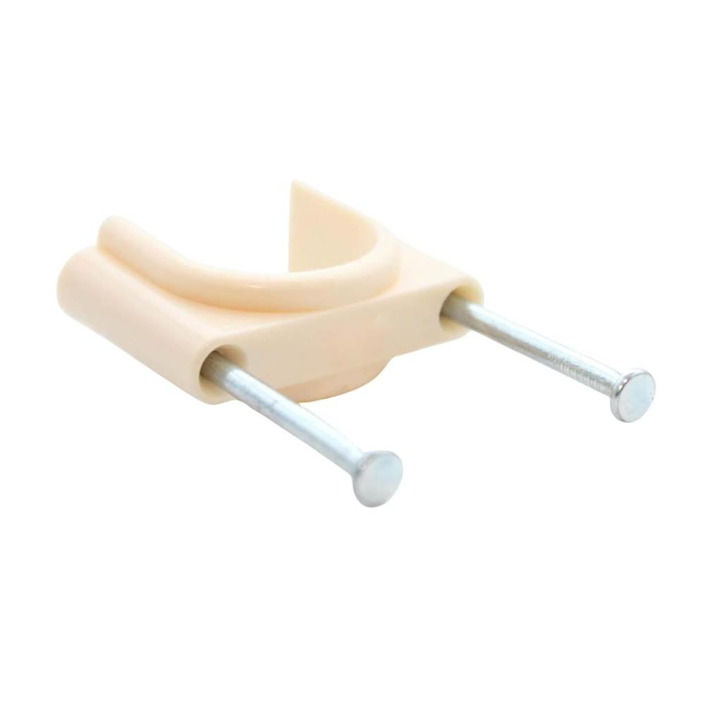 CPVC Pipe Nail Clamp, Heavy Duty Plastic Wall Mount Pipe Holder with Galvanised Nails, Plumbing Support Clips