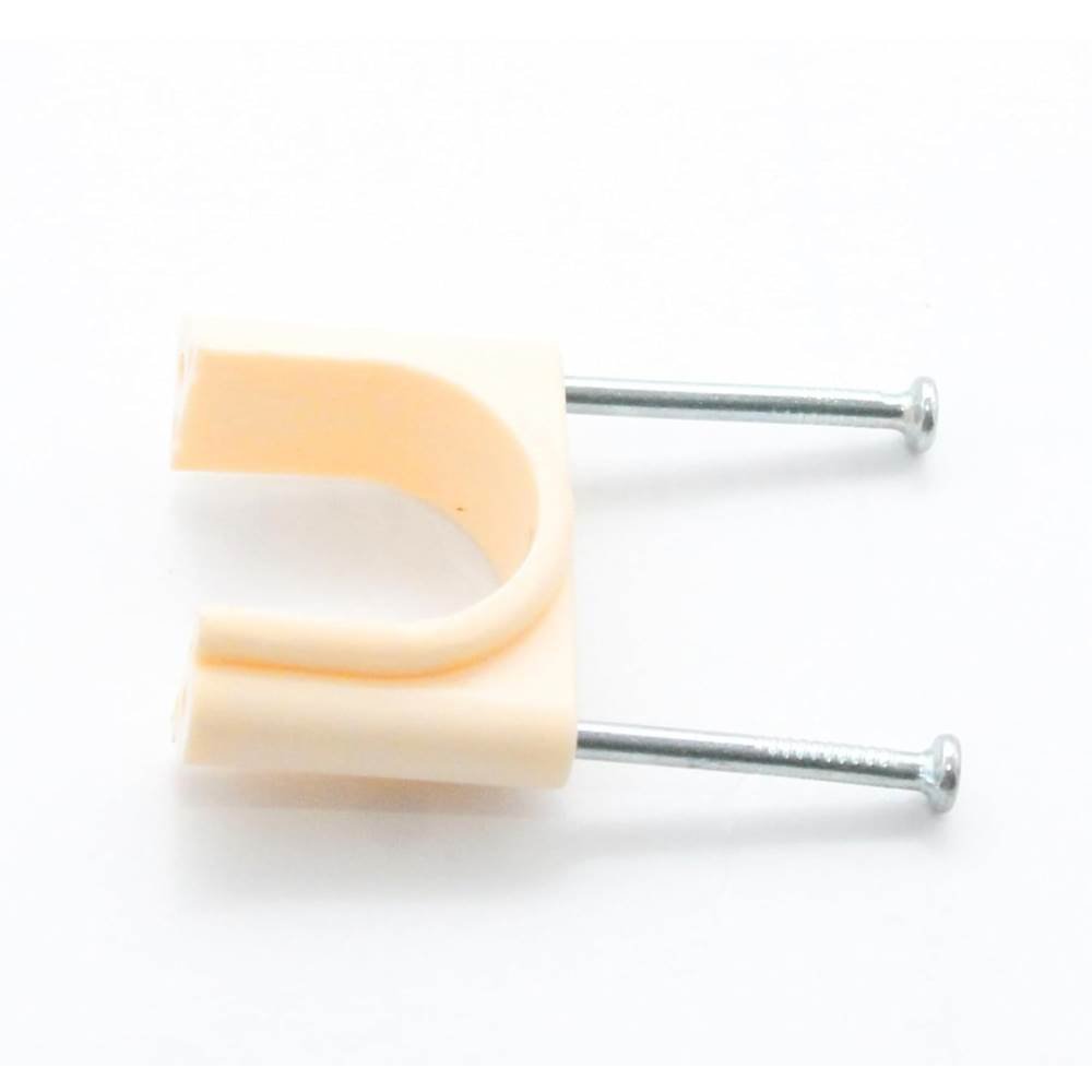 CPVC Pipe Nail Clamp, Heavy Duty Plastic Wall Mount Pipe Holder with Galvanised Nails, Plumbing Support Clips