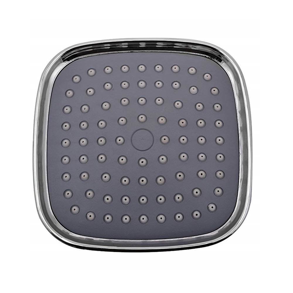 Pure Abs Plastic Garnet Square Rain Over Head Shower, Polished