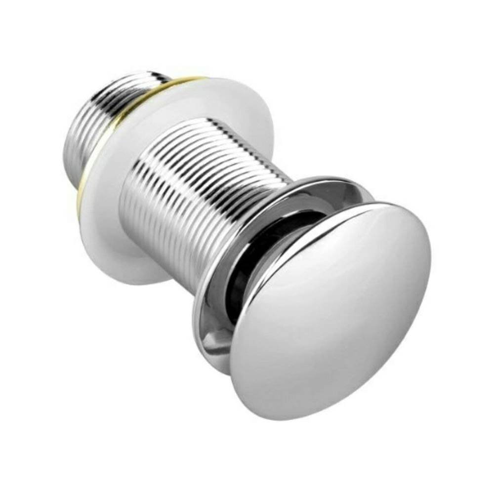 Heavy Duty Pop Up Waste Coupling, Full Brass & Stainless Steel, Chrome Finish, Full Thread for Wash Basin & Sink | 4 Inch x 32 MM