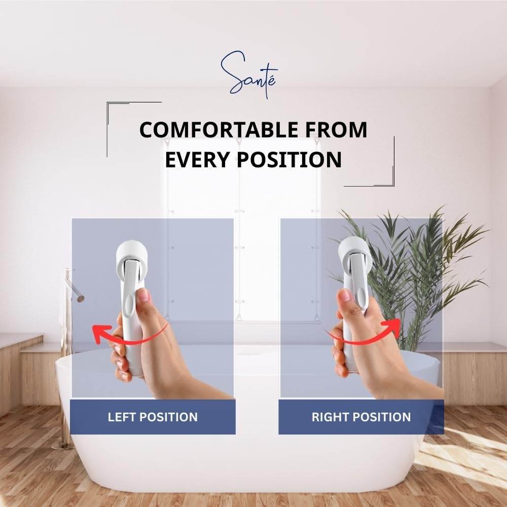 ABS Health Faucet Gun Only,Jet Spray for Toilet- White