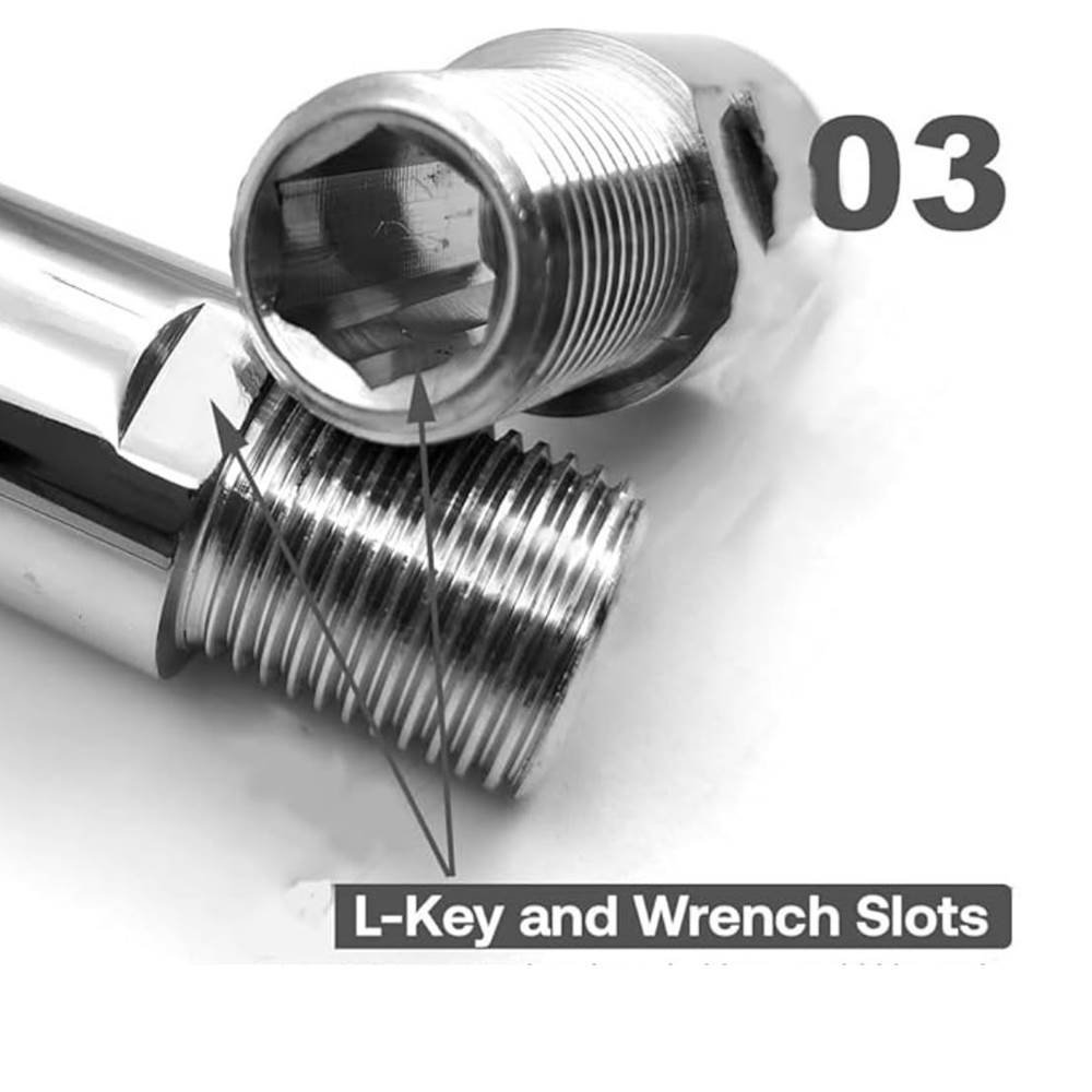 SS Extension Nipple | Extension Nipple for Pipe Fittings, Bathroom and Kitchen Taps | Chrome Finish