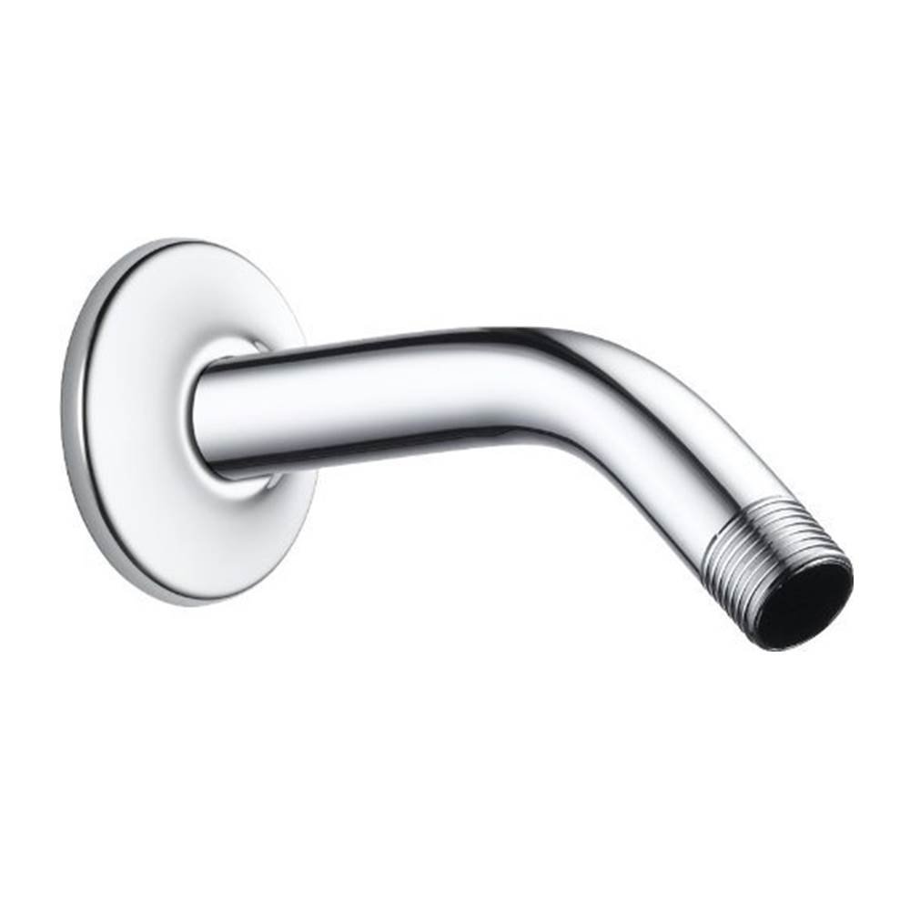 Shower Arm Round with Wall Flange, Chrome Finish