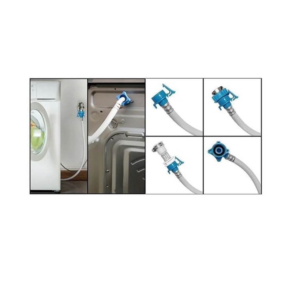 Fully Automatic Flexible Washing Machine Inlet Hose water pipe, with Tap adaptor Connector for Top & Front Load Fully Automatic Washing Machine