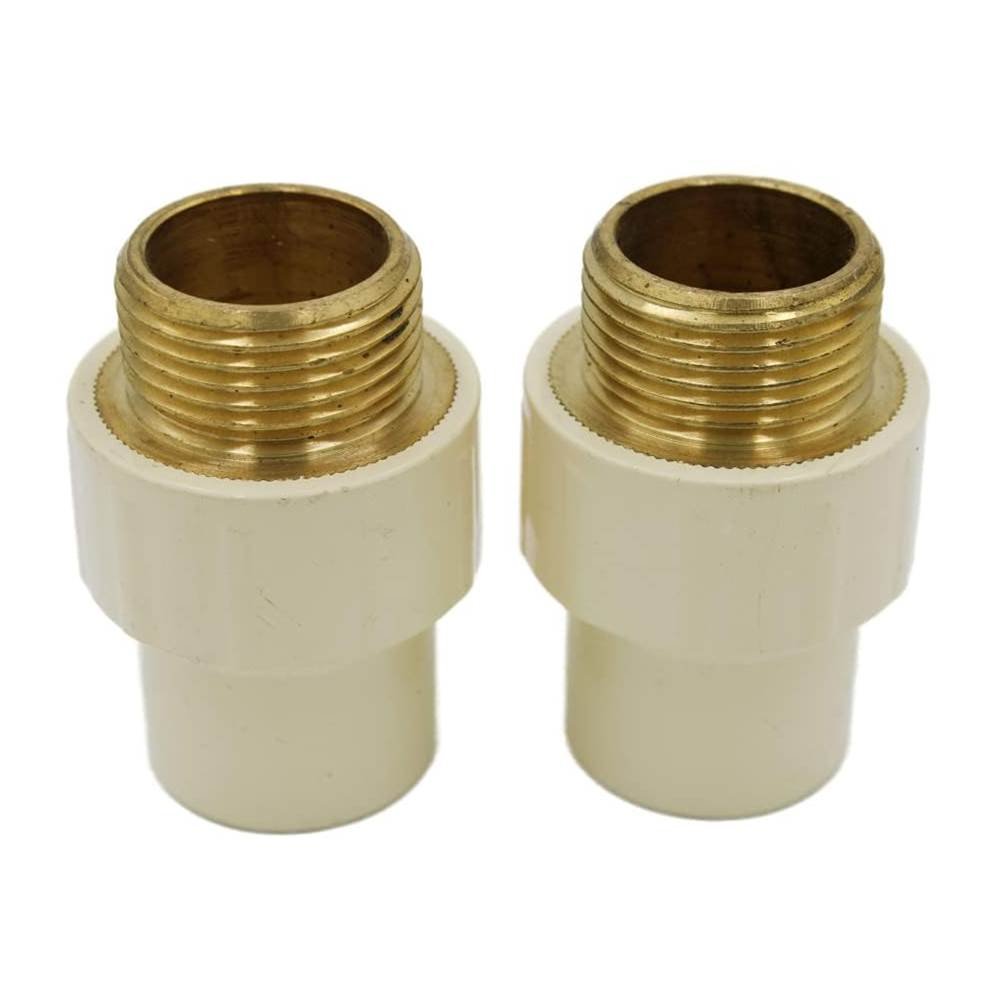 CPVC Plumbing Supplies & Pipe Fitting Cpvc Brass MTA 3/4 X 1/2" Pack of 1