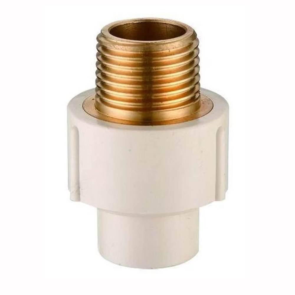 CPVC Plumbing Supplies & Pipe Fitting Cpvc Brass MTA 3/4 X 1/2" Pack of 1