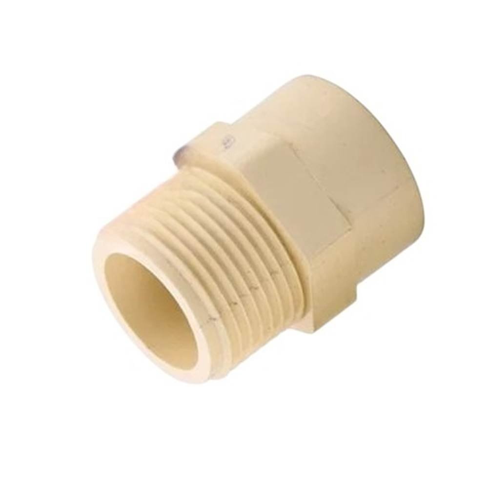 2" Inch CPVC Plain Plastic MTA (Yellow, Pack Of 1)