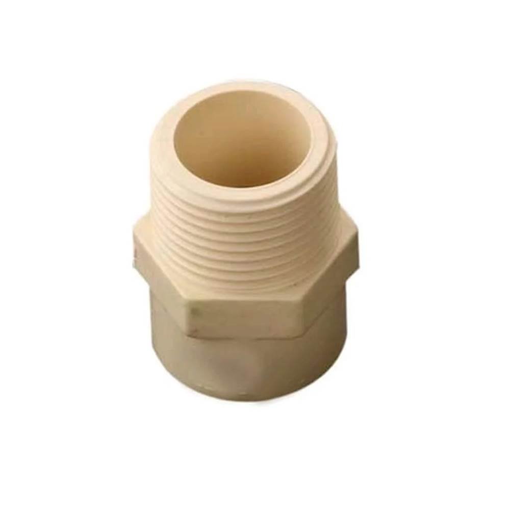 2" Inch CPVC Plain Plastic MTA (Yellow, Pack Of 1)