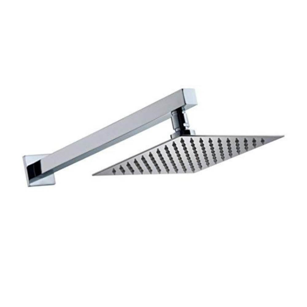 Stainless Steel Ultra Slim Shower with Arm Stainless Steel Square Shower Arm (Set of 1)